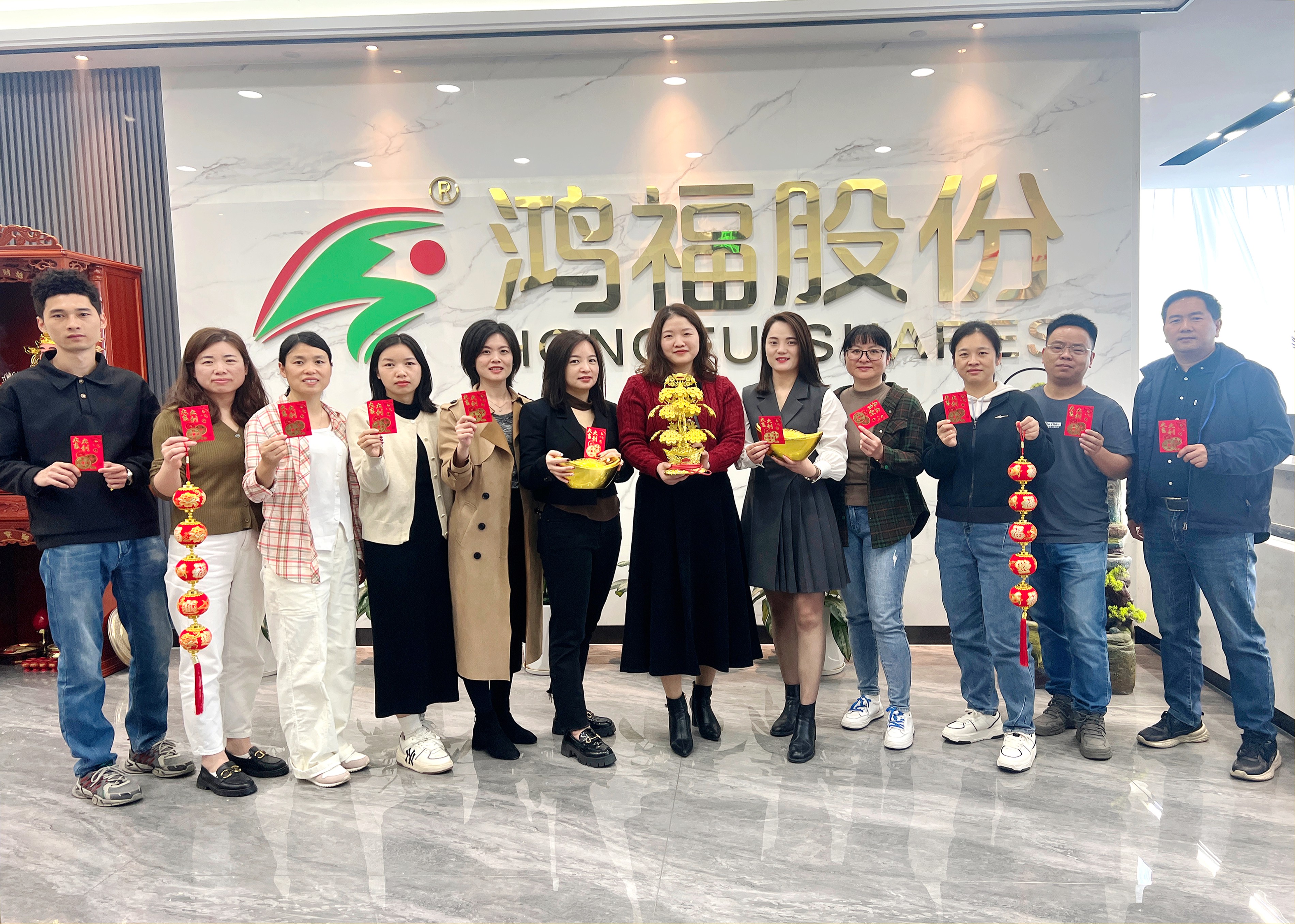 鞭炮齐声响，喜迎开门红！热烈祝贺鸿福股份开工仪式圆满礼成